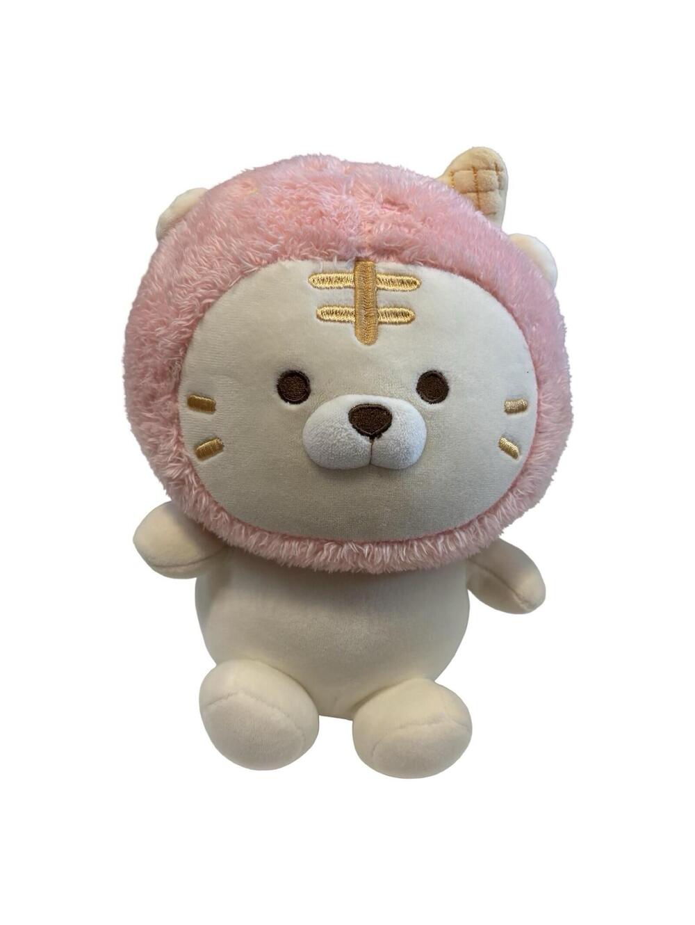 MINISO Mini Family Lion Plush Toy | 2021 | Cream Pink | Small | Washable